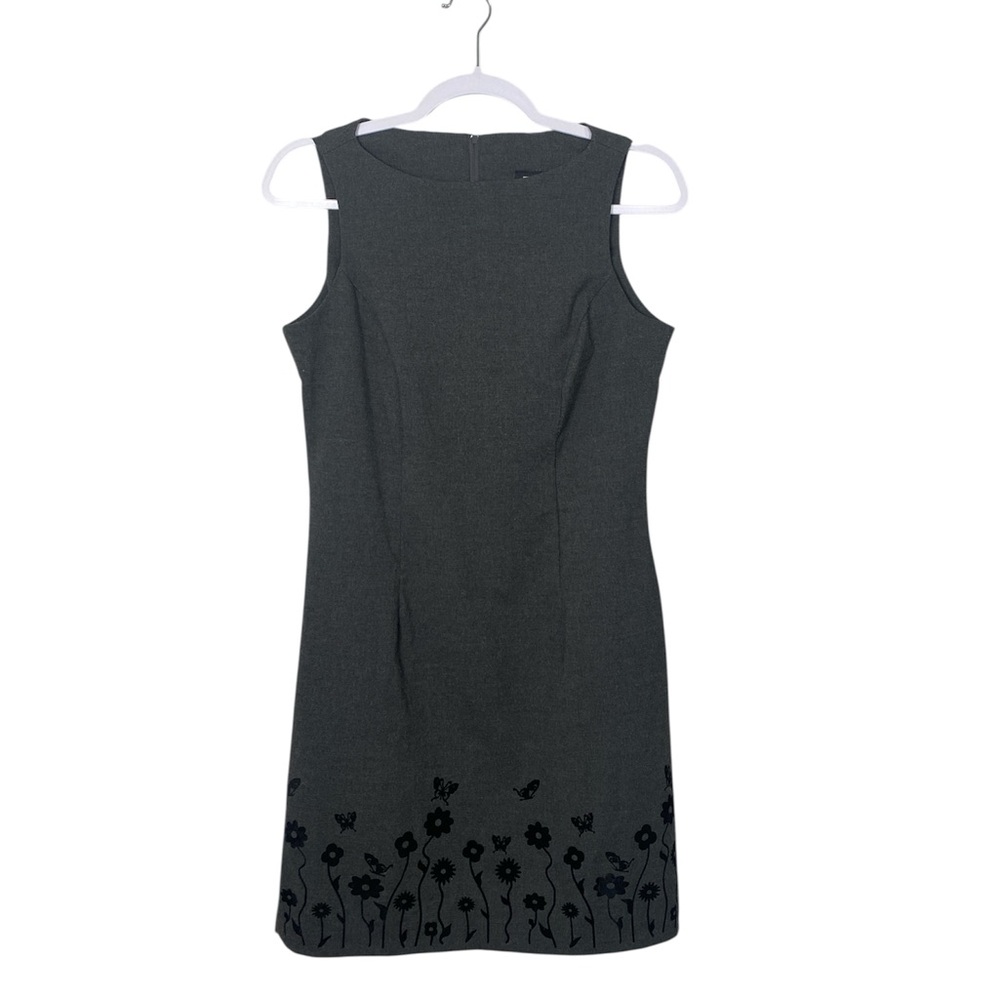 Vintage City Triangles Y2K Sleeveless Butterfly Hem Floral Sheath Dress Size 7